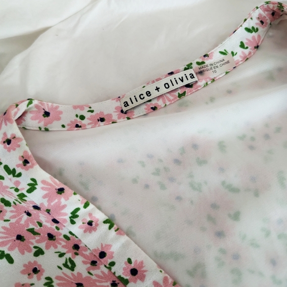 Alice and Olivia shirred floral summer dress - Picture 8 of 8